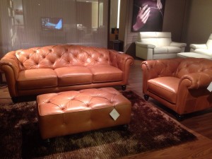 Lovely Quilted Sofa and Armchair